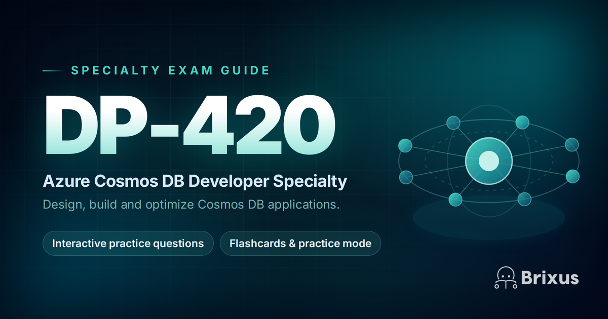 DP-420 Azure Cosmos DB Study Guide & Exam Questions study guide cover